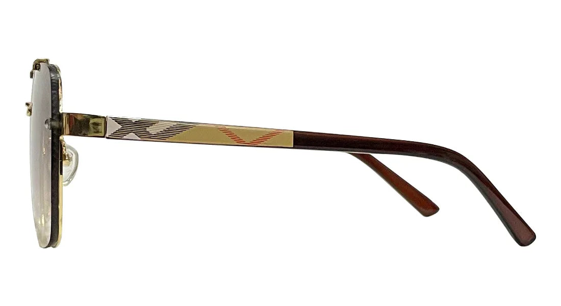 Retro Square Dark Brown Sunglasses - Bombay Optical