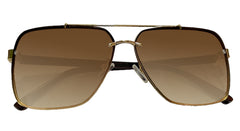 Retro Square Dark Brown Sunglasses