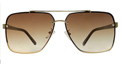 Retro Square Dark Brown Sunglasses