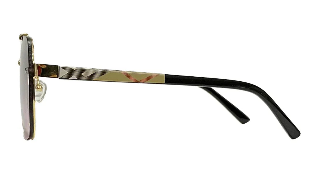 Retro Square Dark Purple Sunglasses - Bombay Optical