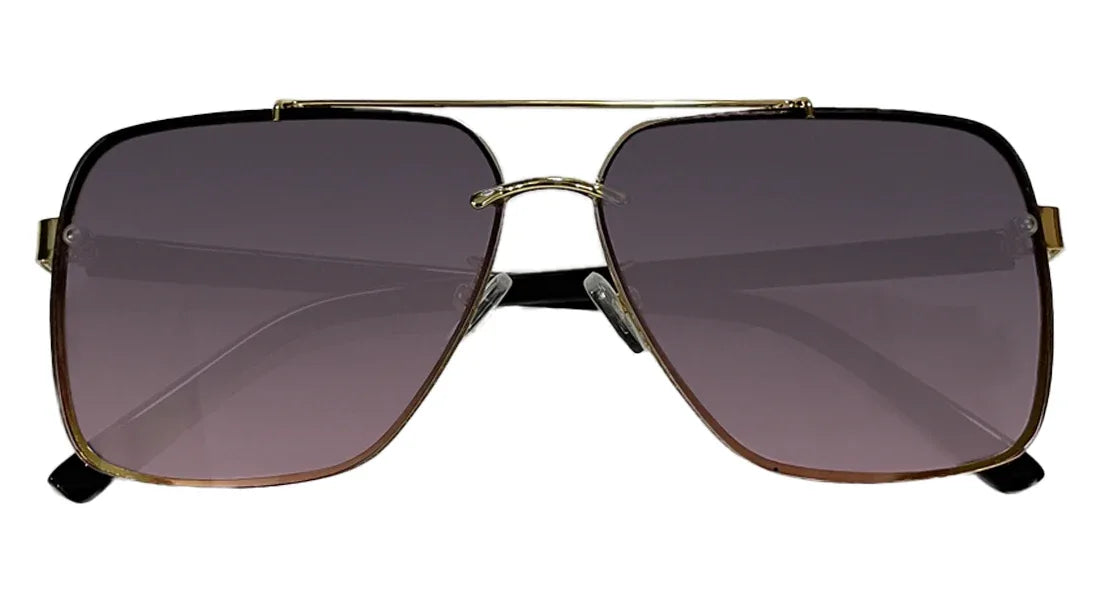 Retro Square Dark Purple Sunglasses - Bombay Optical