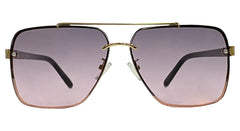 Retro Square Dark Purple Sunglasses