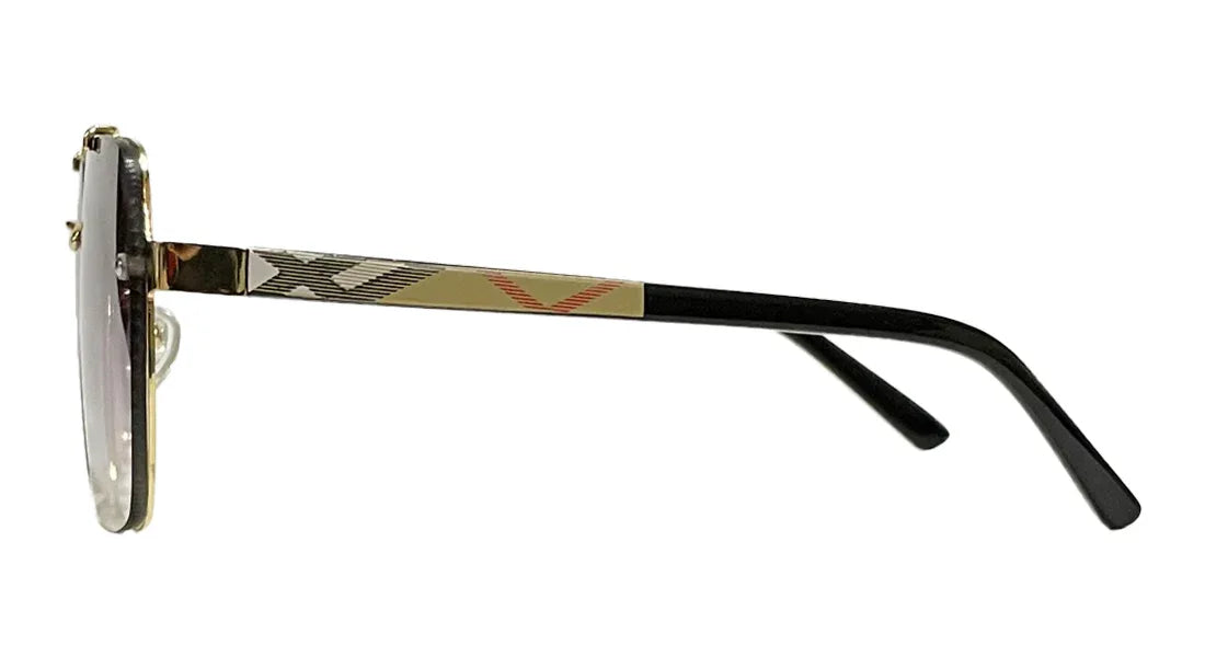 Retro Square Purple Sunglasses - Bombay Optical
