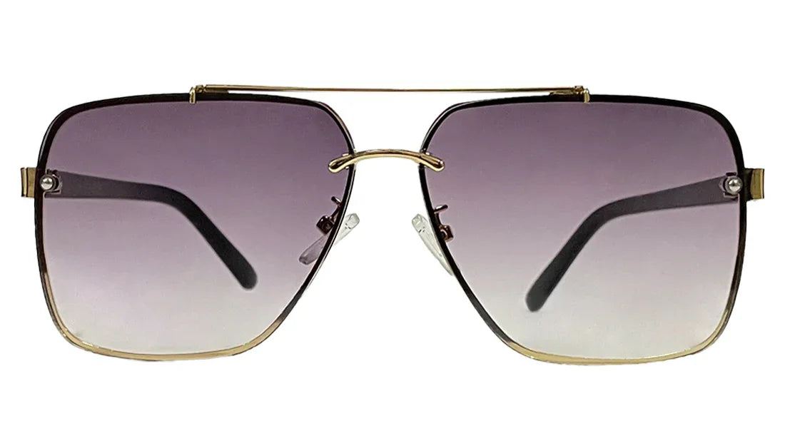 Retro Square Purple Sunglasses - Bombay Optical