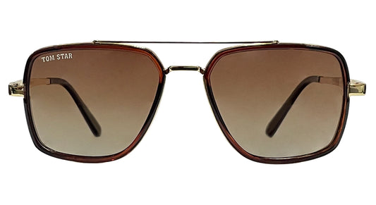 Tom Star Brown Square Sunglasses