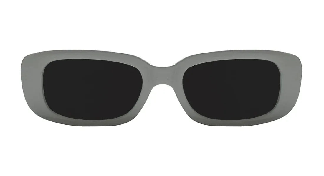 White Rectangle Sunglasses - Bombay Optical