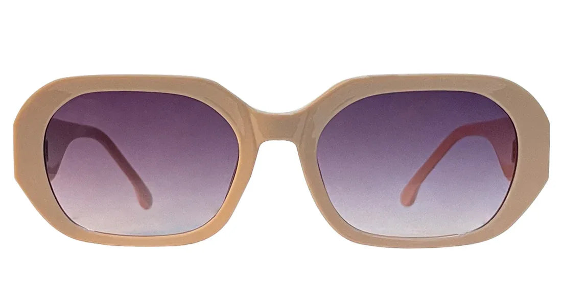 Light Peach Frame with Purple Gradient Lenses - Bombay Optical