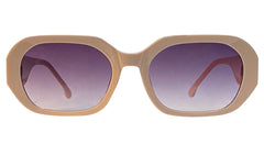 Light Peach Frame with Purple Gradient Lenses