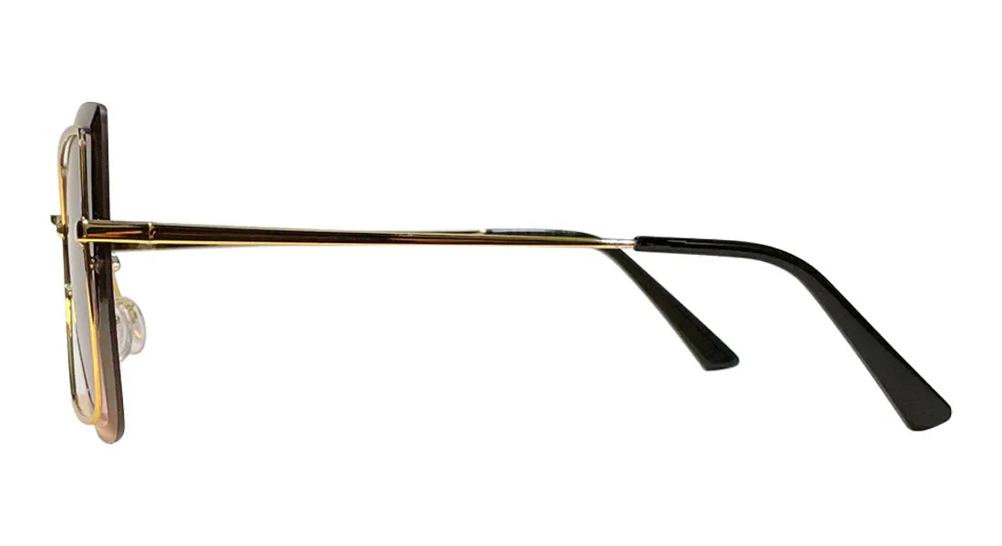 Golden Frame Purple Gradient Sunglasses - Bombay Optical