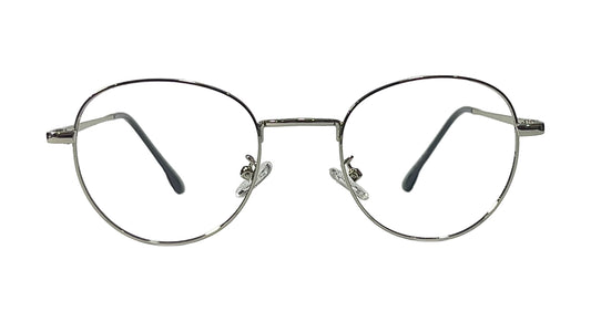 Silver Round Eyeglasses