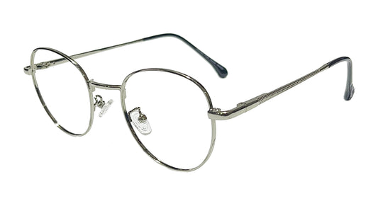 Silver Round Eyeglasses
