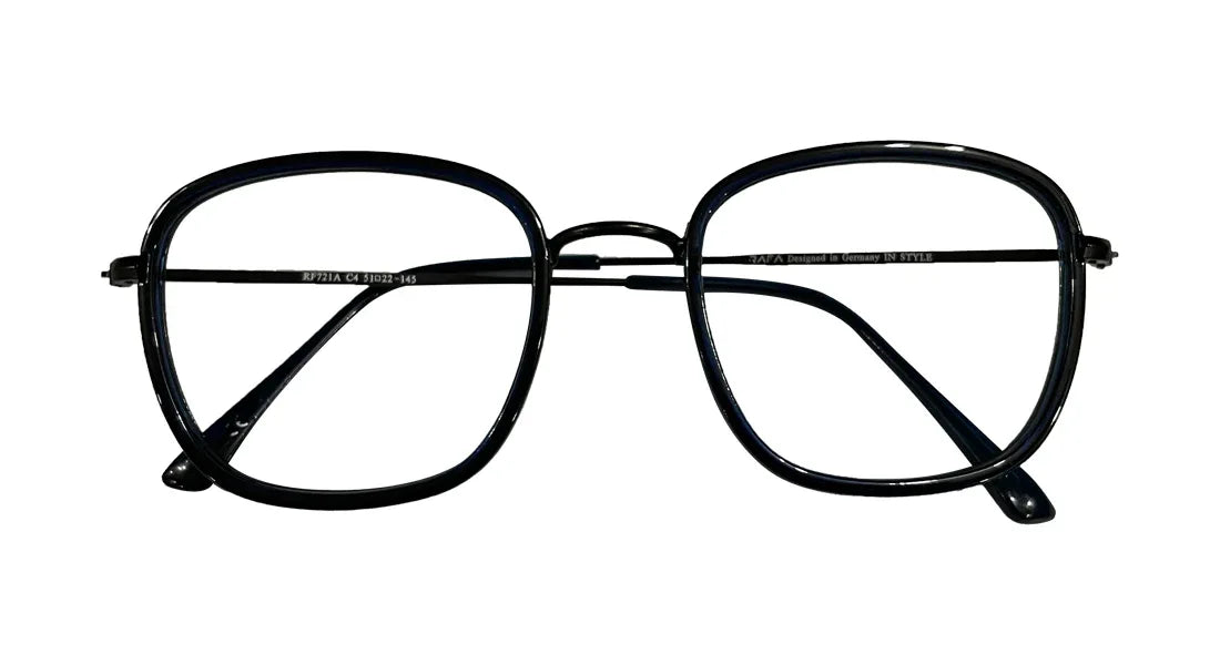 Dark Blue Square Eyeglasses - Bombay Optical