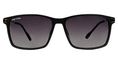Tom Star Rectangle Sunglasses with Dark Purple Lenses