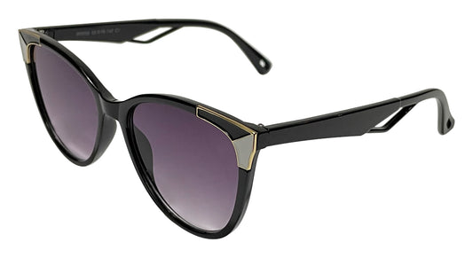 Glossy Black Cateye Sunglasses
