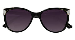 Glossy Black Cateye Sunglasses