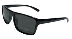 Glossy Black Polarized Sunglasses
