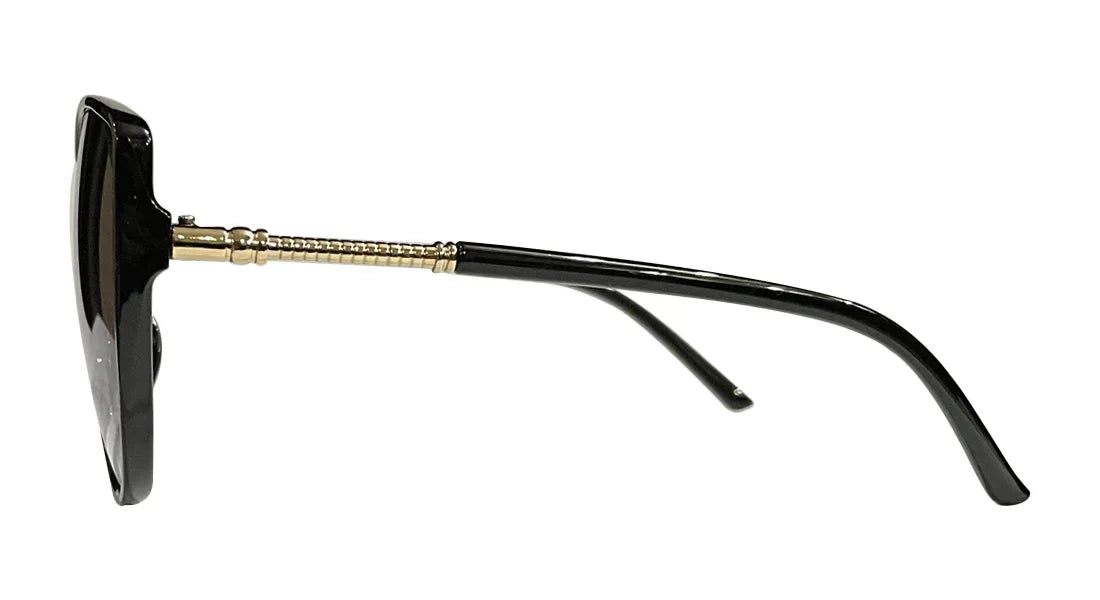 Glossy Black and Purple Cateye Sunglasses - Bombay Optical