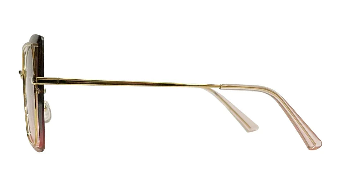 Golden Frame with Brown Gradient Sunglasses - Bombay Optical