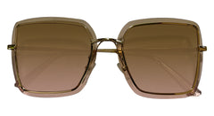 Golden Frame with Brown Gradient Sunglasses