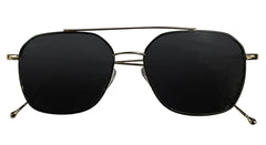 Golden & Black Rim with Grey Lenses Sunglasses