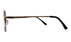 Golden and Black Rim Rectangle Eyeglasses