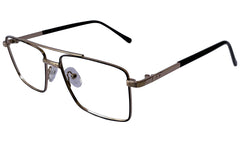 Golden and Black Rectangle Eyeglasses