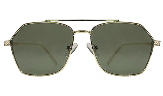 Green Lenses with Golden Rim Sunglasses
