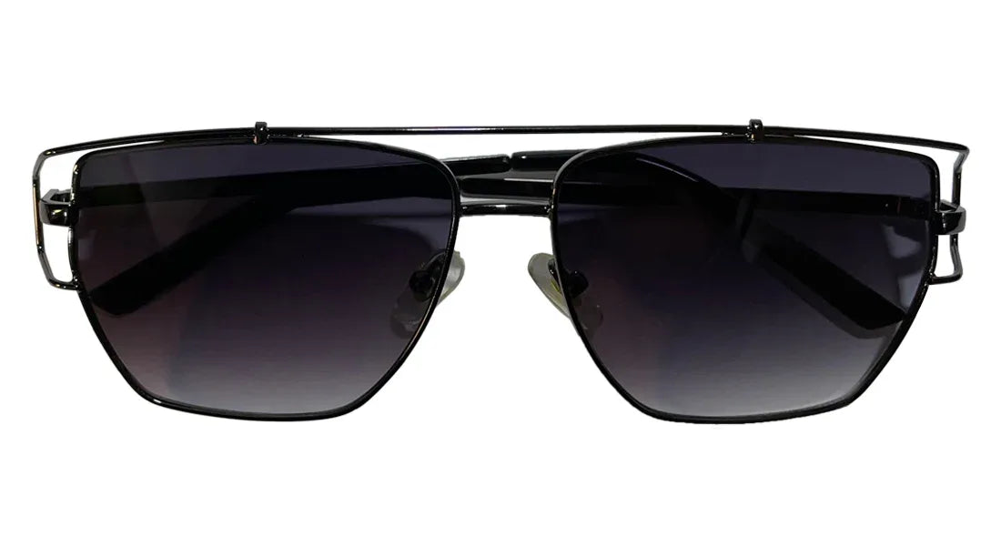 Gunmetal Frame with Blue Gradient Lenses - Bombay Optical
