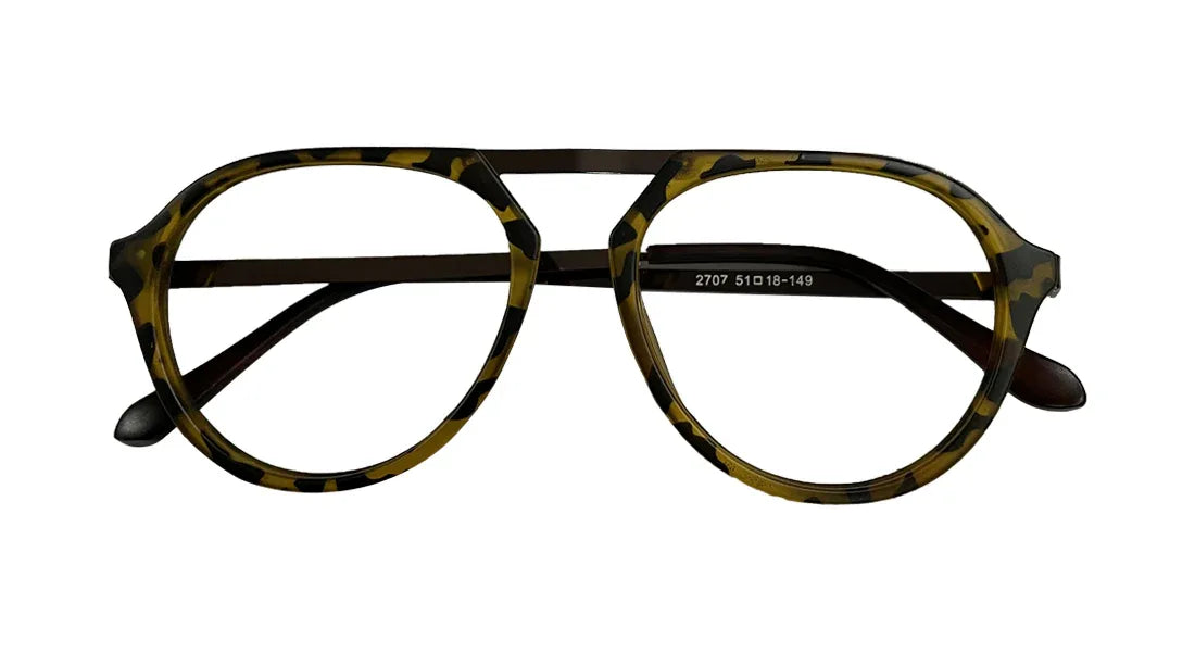 Large Havana Round Eyeglasses - Bombay Optical