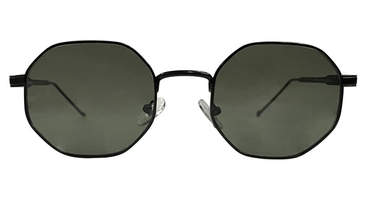 Matte Black - Dark Green Lenses Sunglasses