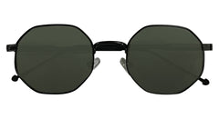 Matte Black - Dark Green Lenses Sunglasses