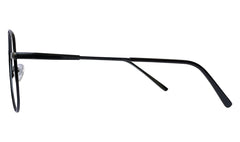Matte Black Aviator Eyeglasses