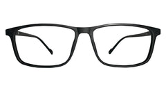 Matte Black Rectangle Eyeglasses