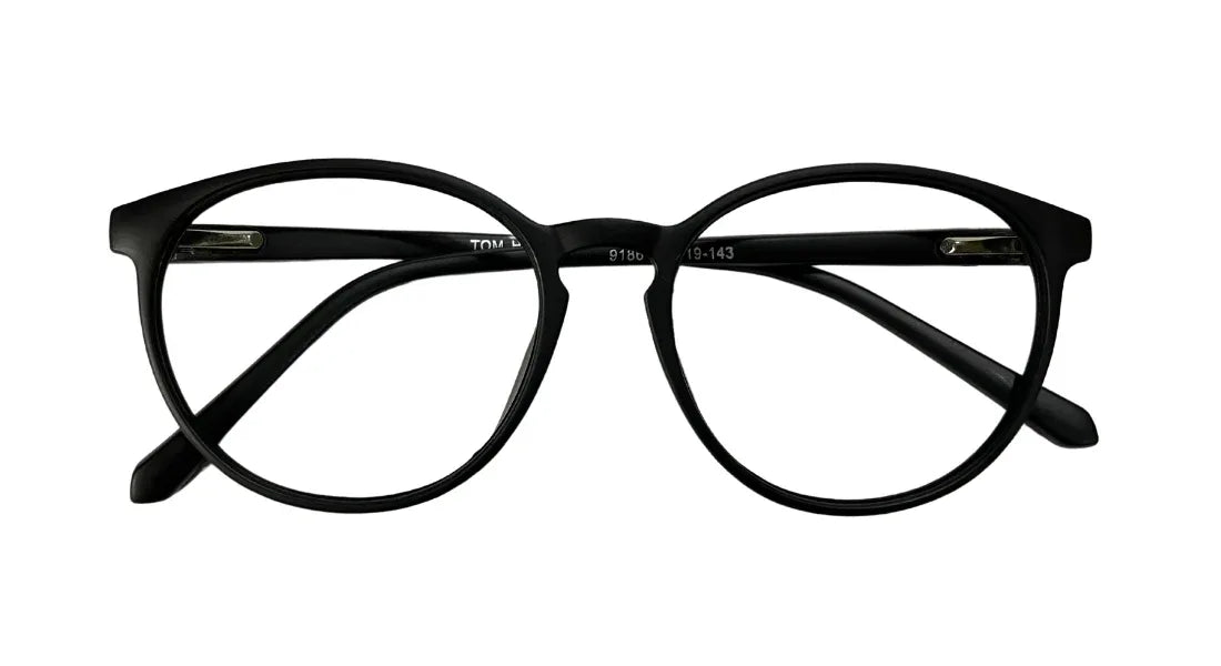 Matte Black Round Eyeglasses - Bombay Optical