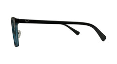 Matte Black and Blue Eyeglasses