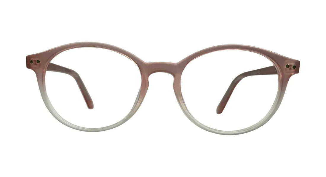 Matte Pink and White Eyeglasses - Bombay Optical