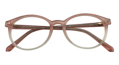 Matte Pink and White Eyeglasses