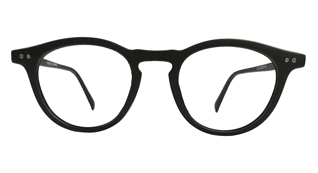 Matte Black Round Eyeglasses - Bombay Optical