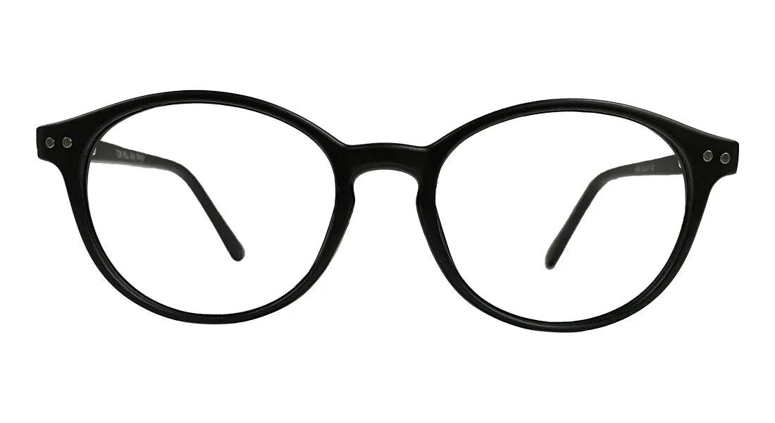 Matte Black Round Eyeglasses - Bombay Optical