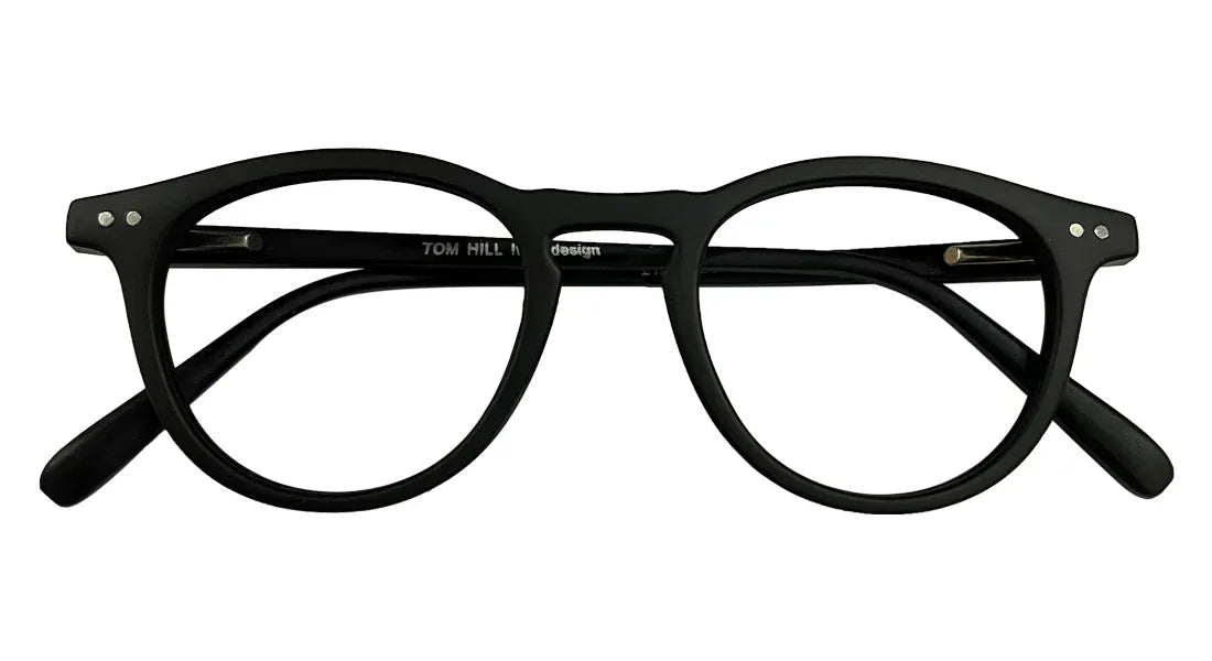 Matte Black Round Eyeglasses - Bombay Optical