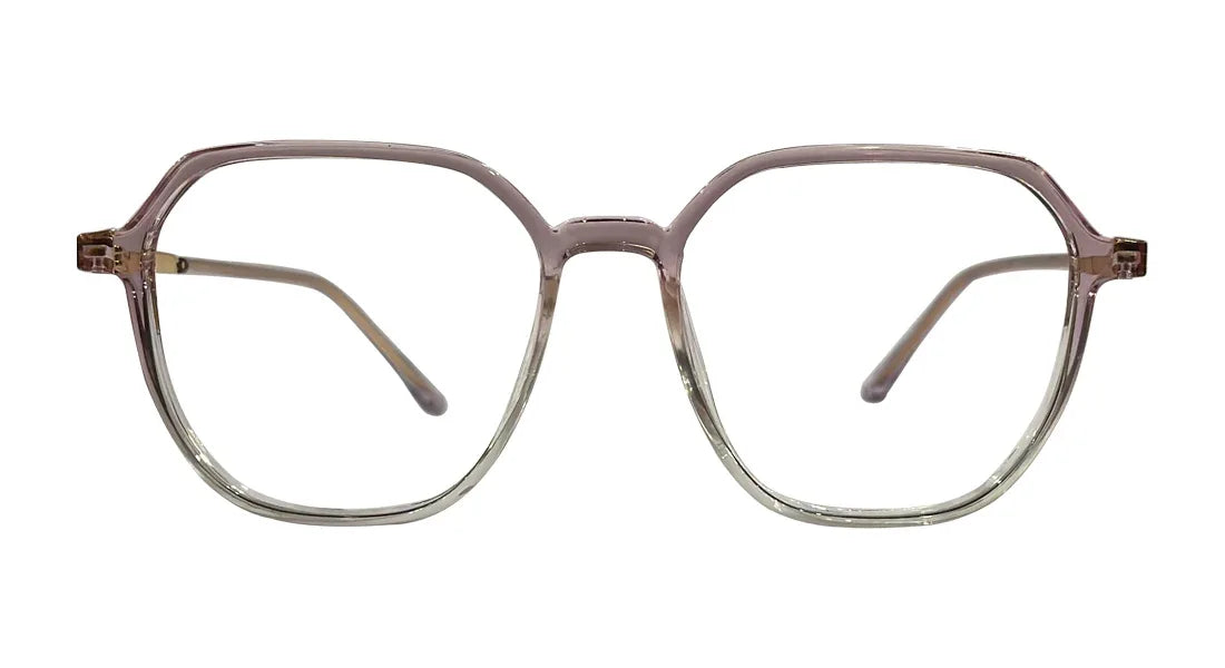 Transparent Purple Round Eyeglasses - Bombay Optical