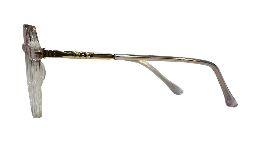 Transparent Purple Round Eyeglasses - Bombay Optical