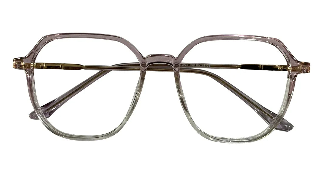 Transparent Purple Round Eyeglasses - Bombay Optical
