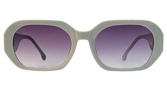 Purple Gradient Oval Sunglasses