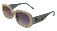 Purple Gradient Oval Sunglasses