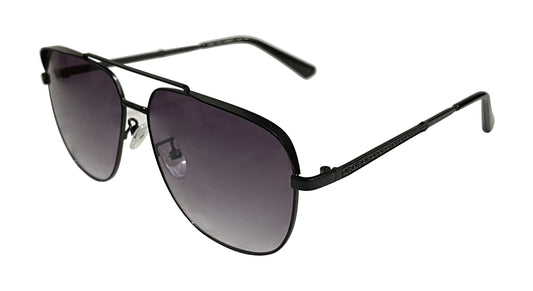 Purple and Black Dual Bridge Aviator Sunglasses