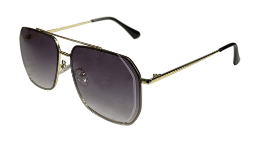 Purple and Golden Square Sunglasses
