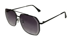 Purple and Matte Black Square Sunglasses
