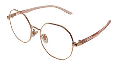 Rose Gold Hexagonal Eyeglasses