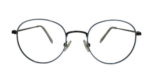 Skyblue Rim Round Eyeglasses
